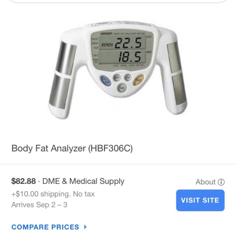 Omron Body Fat Analyzer